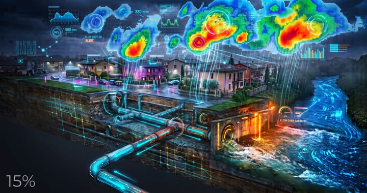 Senza un solo sensore: stimare la portata delle fognature con il radar meteo in tempo reale